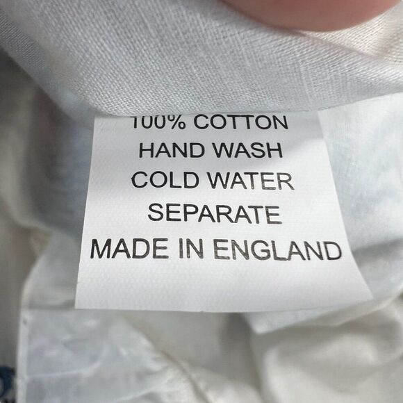 Neve & Noor NWT Elle Fleur De Saphir Midi Dress White and Blue Size XS - Picture 4 of 11